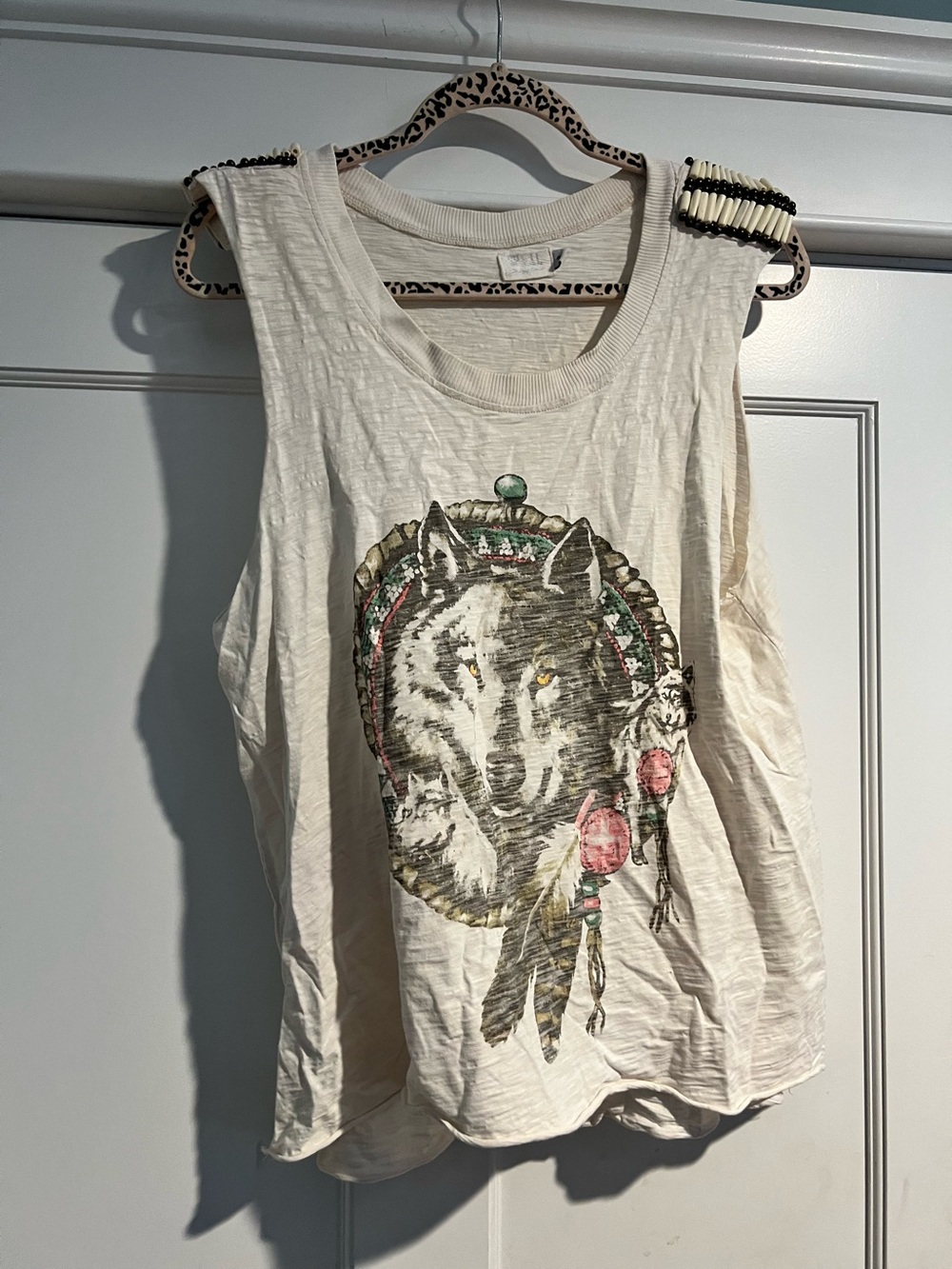 Spell and the Gypsy Wolf totem Dream Catcher Tank (RARE) - Sz. 8 - Vintage 🐺🦄 - Picture 4 of 12
